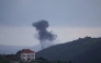 This picture taken from the southern Lebanese area of Marjeyoun on March 29, 2026 shows smoke as it rises from the site of an Israeli airstrike that targeted the outskirts of the village of Yohmor. (Photo by AFP)