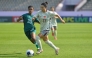Xie Zongmei (R) of China vies with Sauravi Akanda Prity of Bangladesh during the group A match between China and Bangladesh in the 2026 AFC U20 Women's Asian Cup in Nonthaburi, Thailand (Rachen Sageamsak / Xinhua)