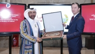 Director General of Katara Cultural Village Foundation Professor Dr. Khalid bin Ibrahim Al-Sulaiti with Ambassador of Uzbekistan H E Ashraf Khodjaev during the event. Pic: Ahmed Barakat / The Peninsula