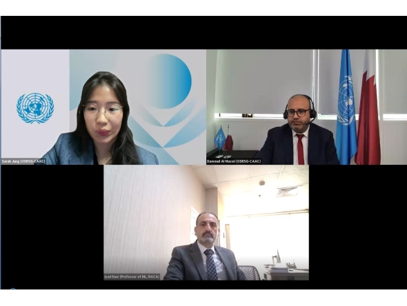 Participants during the webinar. 