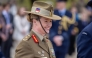 This handout photo from the Australian Defence Force taken on July 4, 2024, shows Lieutenant general Susan Coyle reacting as she attends an official event in Canberra. (Photo by Handout / Australian Defence Force / AFP) 