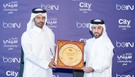 beIN’s Director of MENA HR Hamad Ibrahim Al-Shaikh and Vice-Chairman at Artan Holding Nasser Hassan Al-Naimi during the signing of the agreement.