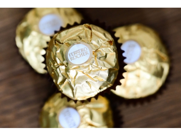 This illustration picture taken in Turin, Northwestern Italy, shows Ferrero Rocher chocolate candies from Italian company Ferrero on April 15, 2026. Photo by MARCO BERTORELLO / AFP