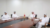 Members of  Qatari delegation headed by Director-General of Criminal Investigation Major General Mohammed Ibrahim Al Jufairi during the meeting.