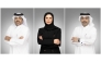 From left: Nasser Abdulla Al-Harmi, Eiman Mohamed Al-Naemi, and Omran Youssef Al-Sherawi.