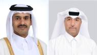 Minister of State for Energy Affairs and Chairman of Nebras Energy H E Saad bin Sherida Al-Kaabi (left) and Managing Director and CEO of Nebras Energy Mohammed bin Nasser Al-Hajri.