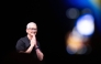 (Files) Apple CEO Tim Cook speaks during Apple's 