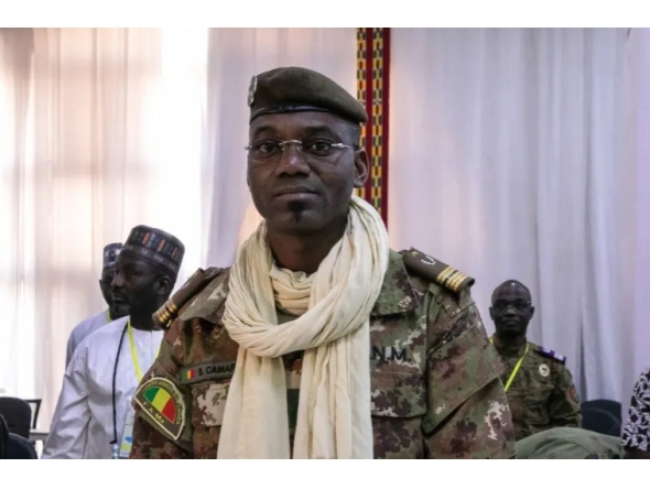 Colonel Sadio Camara, Minister of Defence and Veterans of Mali, was a central figure in Mali's military government [File: Fanny Noaro-Kabr/AFP]