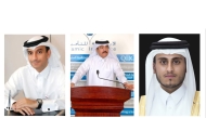 FROM LEFT: Chairman of the Board of Directors of Qatar Islamic Insurance Group, Jamal Abdulla Al-Jamal; Group President Ali Ibrahim Al-Abdulghani; and Managing Director, Sheikh Turki bin Khalid Al Thani.