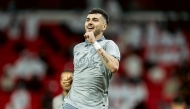 Rafa Mujica celebrates after scoring a goal.