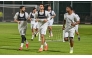 Al Shahania players attend a training session as they prepare for the play-off. 