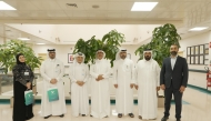 QCS members during their visit to the National Center for Cancer Care and Research. 