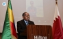 Ambassador of Ethiopia H E Feisel Aliyi Abrahim during his opening address at the event.  Pic: Salim Matramkot/The Peninsula 