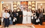 Editor-in-Chief of The Peninsula Prof. Khalid Mubarak Al-Shafi, Associate Professor at UDST Dr. Carolyne Lunga and students of UDST during their visit to the The Peninsula headquarters yesterday. Pics: Salim Matramkot/The Peninsula