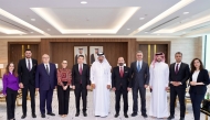 Chairperson of Türkiye-Qatar Business Council of the Foreign Economic Relations of Türkiye (DEIK) 
Abdullah Altunkum, First Vice Chairman of QC Mohamed bin Ahmed bin Twar Al Kuwari pose for a group photo with other officials during the meeting.