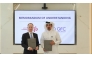 Chief Executive Officer of QFC Mansoor Rashid Al-Khater and Group CEO of Commercial Bank Stephen Moss during the signing of MoU.