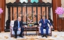 Chinese President Xi Jinping and U.S. President Donald Trump having a private meeting at Zhongnanhai in Beijing, capital of China (Xinhua/Li Xiang)