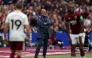 West Ham United's Portuguese head coach Nuno Espírito watches the players from the touchline Santo during the English Premier League football match between West Ham United and Arsenal at the London Stadium, in east London on May 10, 2026. (Photo by Adrian Dennis / AFP)