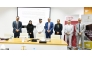 QICCA Vice Chairman, Dr. Sheikh Thani bin Ali Al Thani along with other officials during the closing ceremony of the 'Accelerated Track Qualifying for Membership' programme.