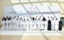 Kahramaa President H E Eng Abdulla bin Ali Al Theyab along with directors of sectors and departments with the winners during the ceremony.