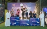Officials honour the winning teams during the closing ceremony.