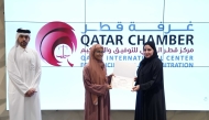 One of the students being honoured during the event.