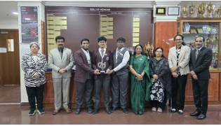 Principal of Birla Public School Dr. Anand R. Nair, Vice Principals, staff and winners.