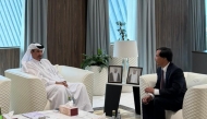 QC First Vice Chairman Mohamed bin Ahmed bin Twar Al Kuwari with Vietnam's Ambassador to Qatar, H E Nguyen Huy Hiep.
