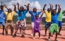 Members of the Ugandan dance group 'the Ghetto Kids' rehearse at their home in Nakawuka, Wakiso, Uganda, on May 25, 2026. (Photo by Badru Katumba / AFP)