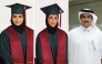 From left: Lolwa Al Khater, Najlaa Hamad Al-Saffar, Hamad Faisal Al-Thani