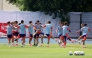 Japan’s players take part in a training session in Monterrey, Mexico. (AFP)
