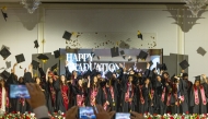 Students during the graduation ceremony.