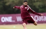 Qatar team player during FIFA World Cup training. Pic: QFA