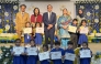 Principal PISQ Ch. Muhammad Afzal with officials and students during the event.