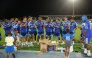 Curacao’s players during a training session. (AFP)