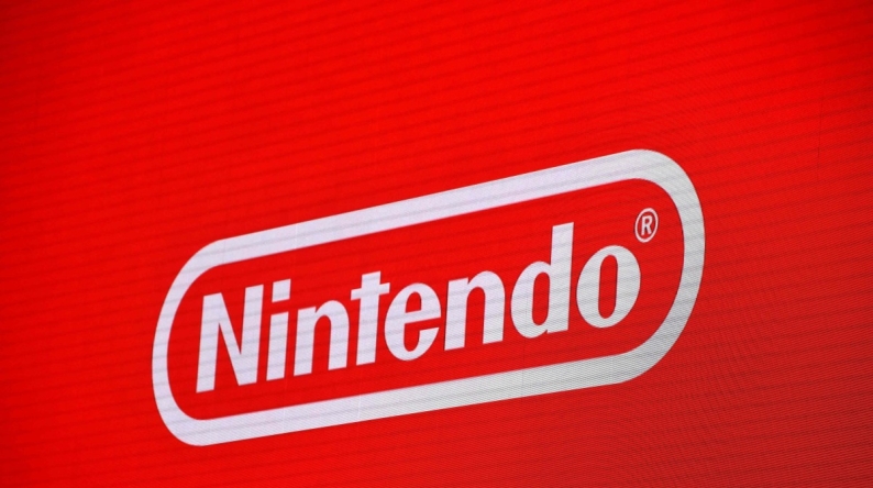 The logo of Japan's Nintendo Co. is displayed at a presentation in Tokyo on January 13, 2017. Photo by Kazuhiro NOGI / AFP