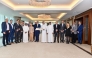 QBA Board Member Sheikh Nawaf Nasser bin Khaled Al Thani, Chairman of the Canadian Qatari Business Forum Philippe Couillard with other officials during the meeting.