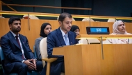 Undersecretary of the Ministry of Social Development and Family, H E Khalifa bin Issa Al Kubaisi speaking during the meeting.
