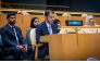 Undersecretary of the Ministry of Social Development and Family, H E Khalifa bin Issa Al Kubaisi speaking during the meeting.