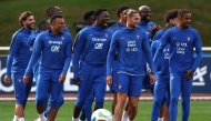 France players during a training session. (AFP)