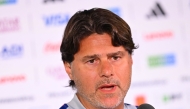 US Argentine head coach Mauricio Pochettino speaks during a press conference at Los Angeles Stadium in Los Angeles on June 11, 2026, on the eve of the 2026 World Cup football match between USA and Paraguay. (Photo by Patrick T. Fallon / AFP)