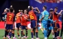 Spain players take a drink during a hydration break in the FIFA World Cup 2026 Group H match between Spain and Cabo Verde at Atlanta Stadium on June 15, 2026 in Atlanta, Georgia. Buda Mendes/Getty Images/AFP 