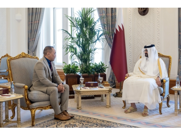 Deputy Amir received the credentials of the Ambassador of Tuvalu 