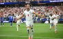 England's forward #09 Harry Kane celebrates after scoring his team's second goal during the 2026 World Cup Group L football match between England and Croatia at the Dallas Stadium in Arlington on June 17, 2026. (Photo by Paul ELLIS / AFP)