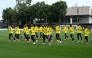 South Africa’s players take part in a training session. (PICS AFP)