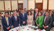 Minister of State for Foreign Trade Affairs H E Dr. Ahmad bin Mohammed Al-Sayed, Federal Minister for Economic Affairs and Energy of the Federal Republic of Germany H E Katherina Reiche with other officials during the forum.