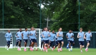 A general view as players of England train during an England Training Session on Monday in Kansas City, Kansas. AFP