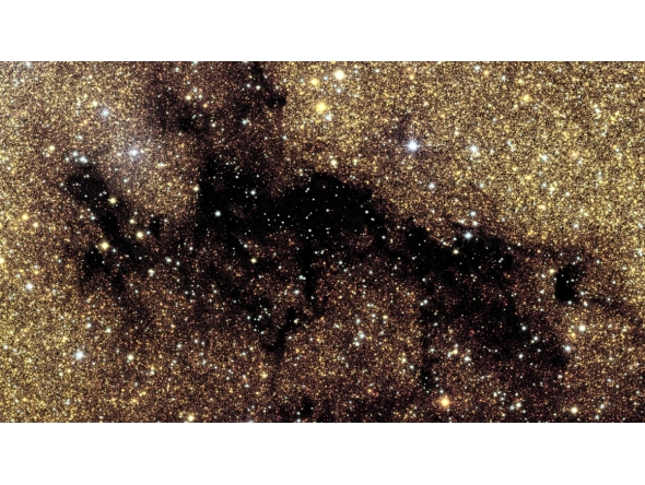Handout images released on June 23, 2026 by the European Space Agency and taken on March 23, 2025 for a period of 26 hours by the Euclid's optical camera VIS to which the colours were added using observations captured in the summer of 2025 with the Canada-France-Hawaii Telescope's MegaCam camera (CFHT-Megacam) in Hawaii shows our Milky Way galaxy's centre. Photos by Handout / EUROPEAN SPACE AGENCY / AFP