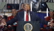 U.S. President Donald Trump speaks during a rally to kick off the Great American State Fair on the National Mall in Washington, DC. (Photo by Chip Somodevilla/Getty Images/AFP 