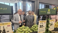 Ambassador of Pakistan to Qatar H E Muhammad Aamer during the launch of Pakistan Fruit Festival at almeera.